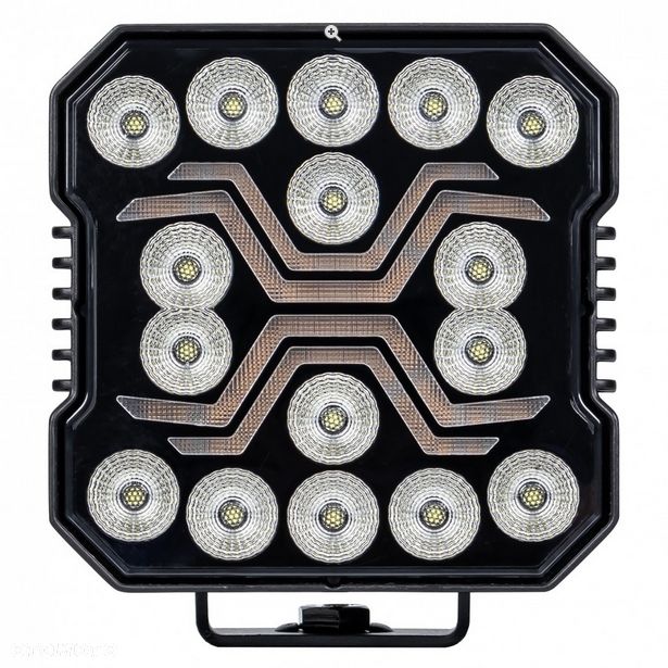 Lampa robocza X-SPIDER 16 LED kwadrat halogen 12/24V moc 60W IP68 + pozycja DUZA SILNA !!  Kalisz Łódzka 80a - 4