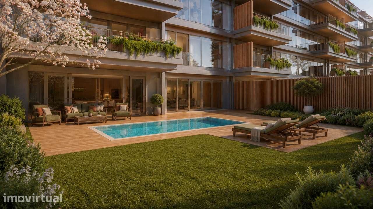 T2 novo Gaia-Foz | terraço 136 m2 com piscina privativa | Sal D'Ouro - Grande imagem: 2/10