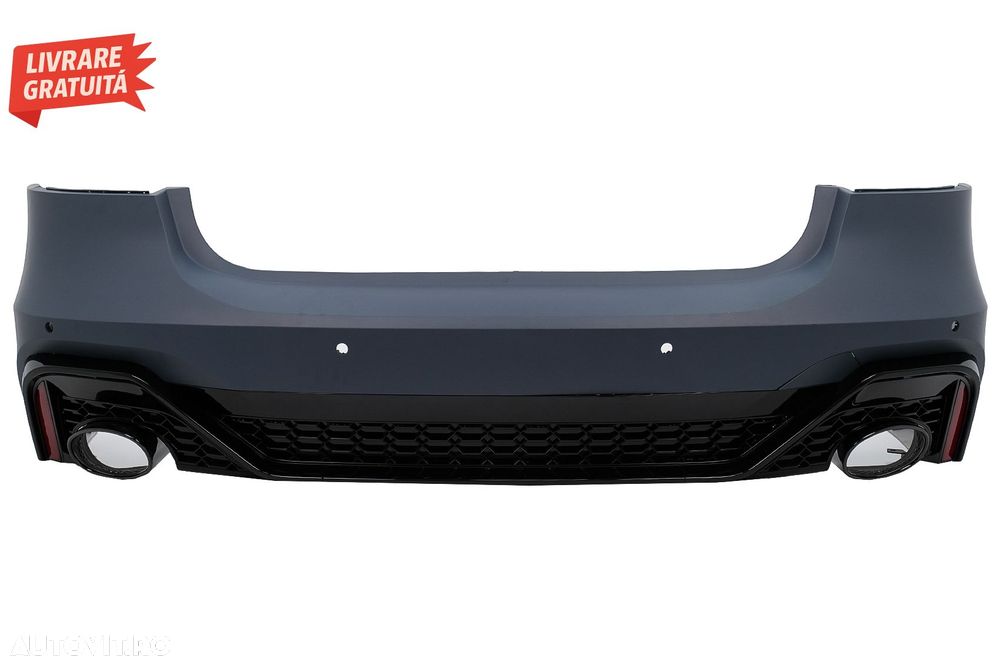 Bara Spate cu Difuzor si ornamente evacuare Audi A7 4K8 Sportback (2018-up) RS Des- livrare gratuita - 1