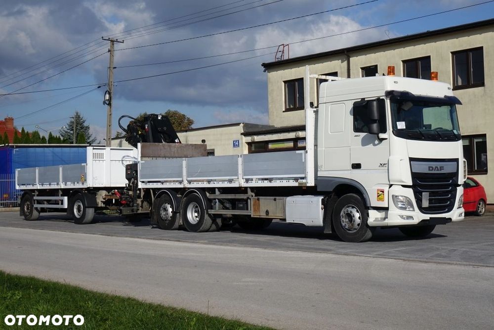 DAF XF 460 6x2 EURO6 / AUTOMAT / INTARDER / HDS X-HIDUO 188 B-2/ ZABUDOWA SKRZYNIA BURTOWA + PRZYCZEPA LECITRAILER