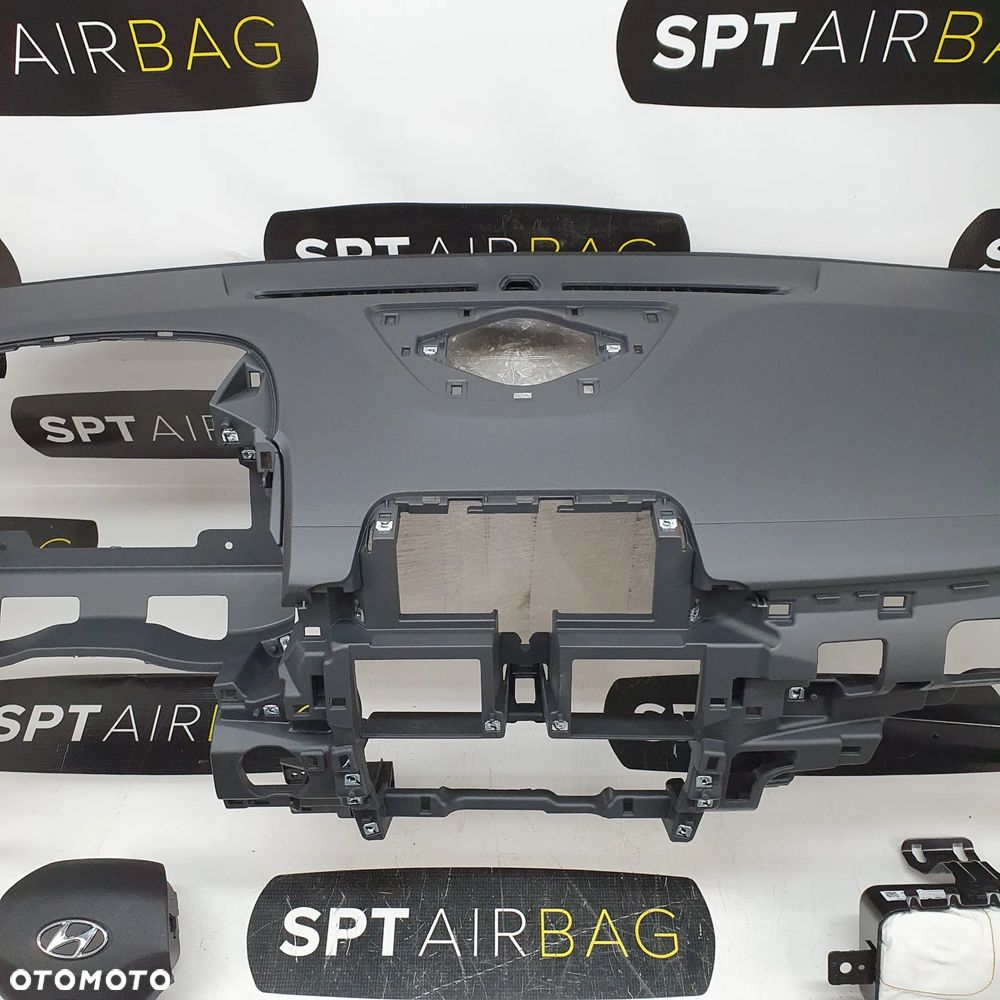 HYUNDAI KONA 1 I DESKA ROZDZIELCZA KONSOLA KOKPIT PULPIT PODUSZKI AIRBAG AIR BAG PASY KIT SET - 3