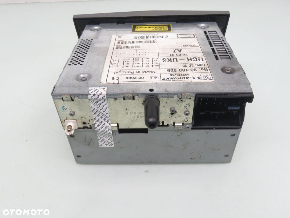 RADIO CD30 OPEL ASTRA III H 93180959 13111165 102487000 - 7