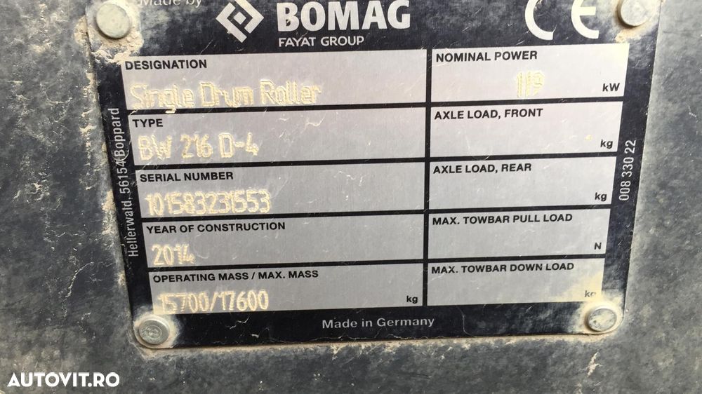 Bomag BW216D4 - 2