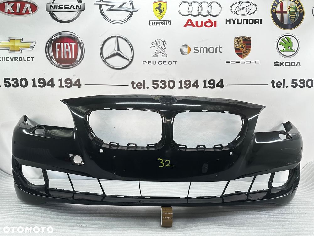 BMW F10 SERIA 5 10- ZDERZAK PRZEDNI PRZÓD  NA SPRYSKI + 4xPDC nr aukcji nz32 - 1