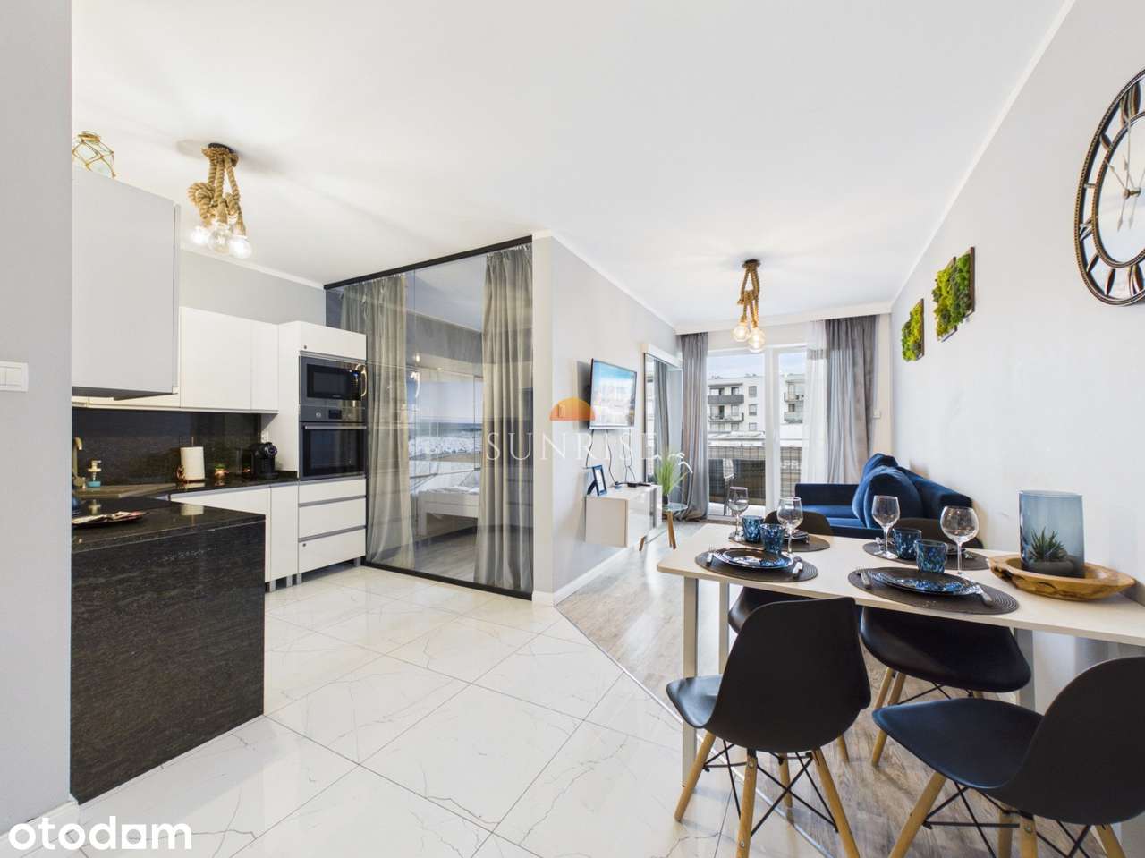 36 m² z przeszkloną ścianą | balkon | Kołobrzeg Bałtycka |