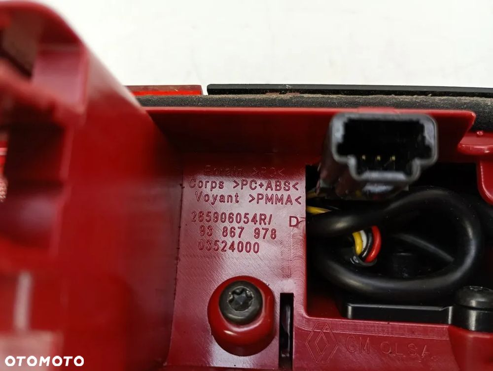 kamera cofania światło stop renault trafic III vivaro b talento 2014-2022 265906054r - 4