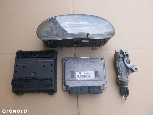 ZESTAW STARTOWY STACYJKA KOMPUTER IMMOBILIZER LICZNIK VOLKSWAGEN POLO 9N LIFT 1.2 05- - 3