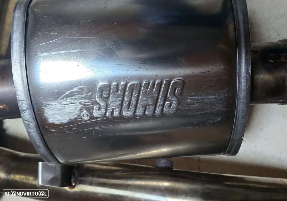 Linha completa escape inox Subaru WRX STI Hatch 08-14 + válvula comando (turbo-back 3) - 6