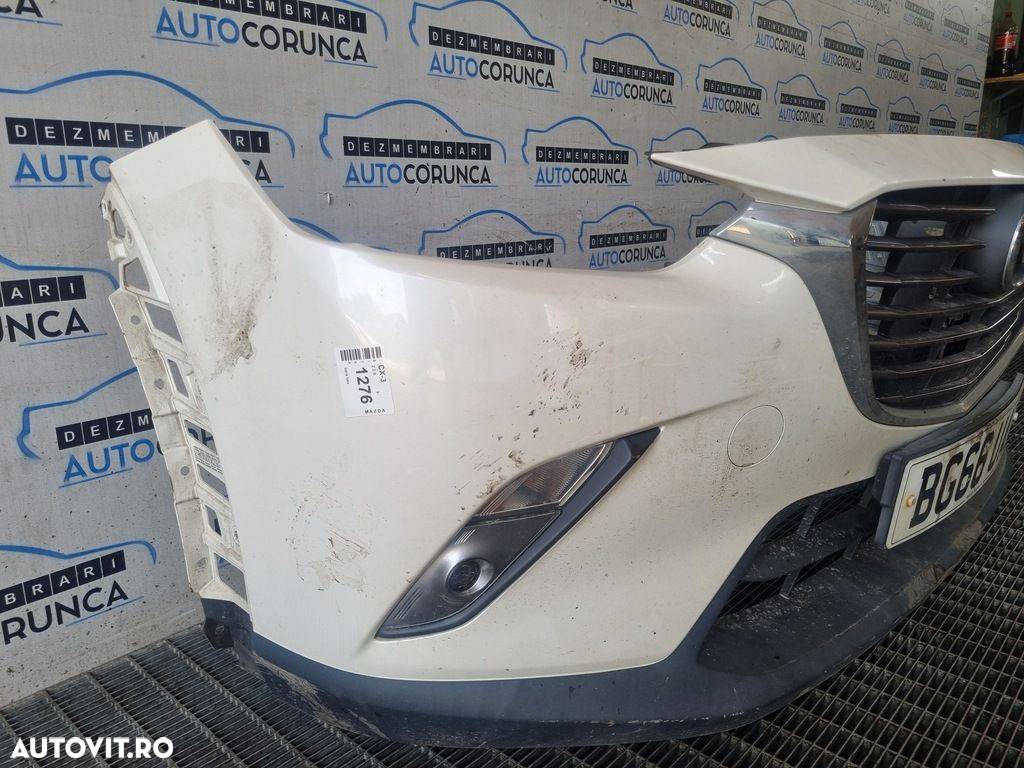 Bara fata Mazda CX - 3 2015 - 2018 Alb (1276) model fara spalatoare far - 2