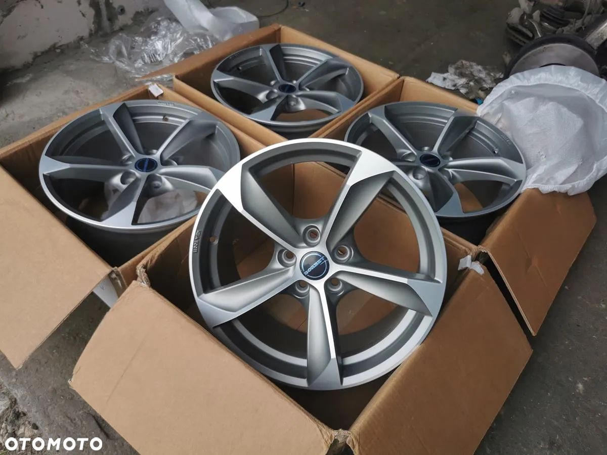 Alu Felgi  Borbet S 8x17 5x108 ET40 NOWE!! FORD VOLVO RENAULT GRAPGIT POLIERT MATT - 1