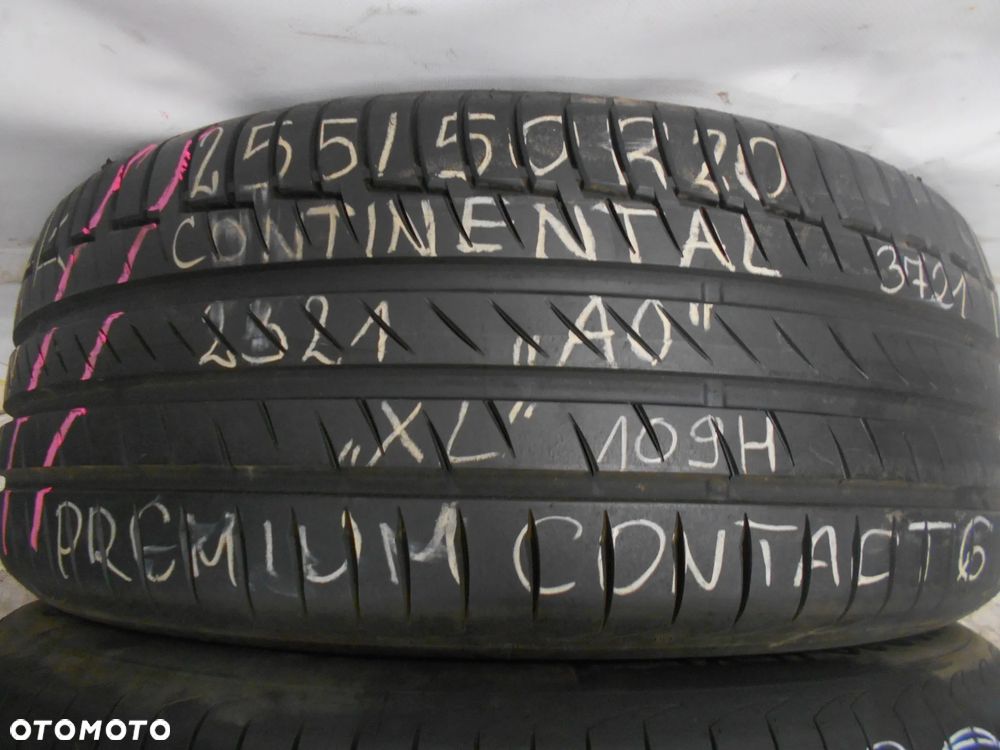 OPONY 255/50R20 CONTINENTAL PREMIUM CONTACT 6 XL AO DOT 3721 7MM - 2