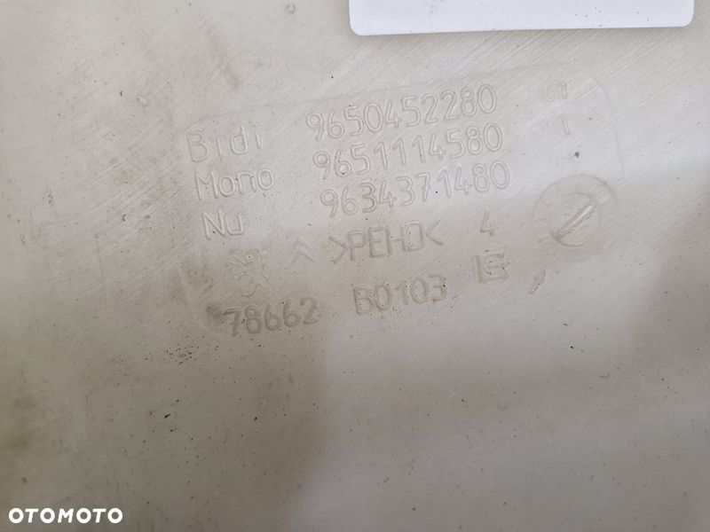 PEUGEOT 307 CC 2.0 B ZBIORNICZEK ZBIORNIK PŁYNU SPRYSKIWACZY 9650452280 - 9
