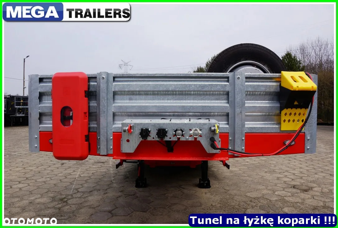 Mega Nisko podłoga 4 osie,  dł. 9,50 m, TUNEL na RAMIĘ KOPARKI !!! - 17