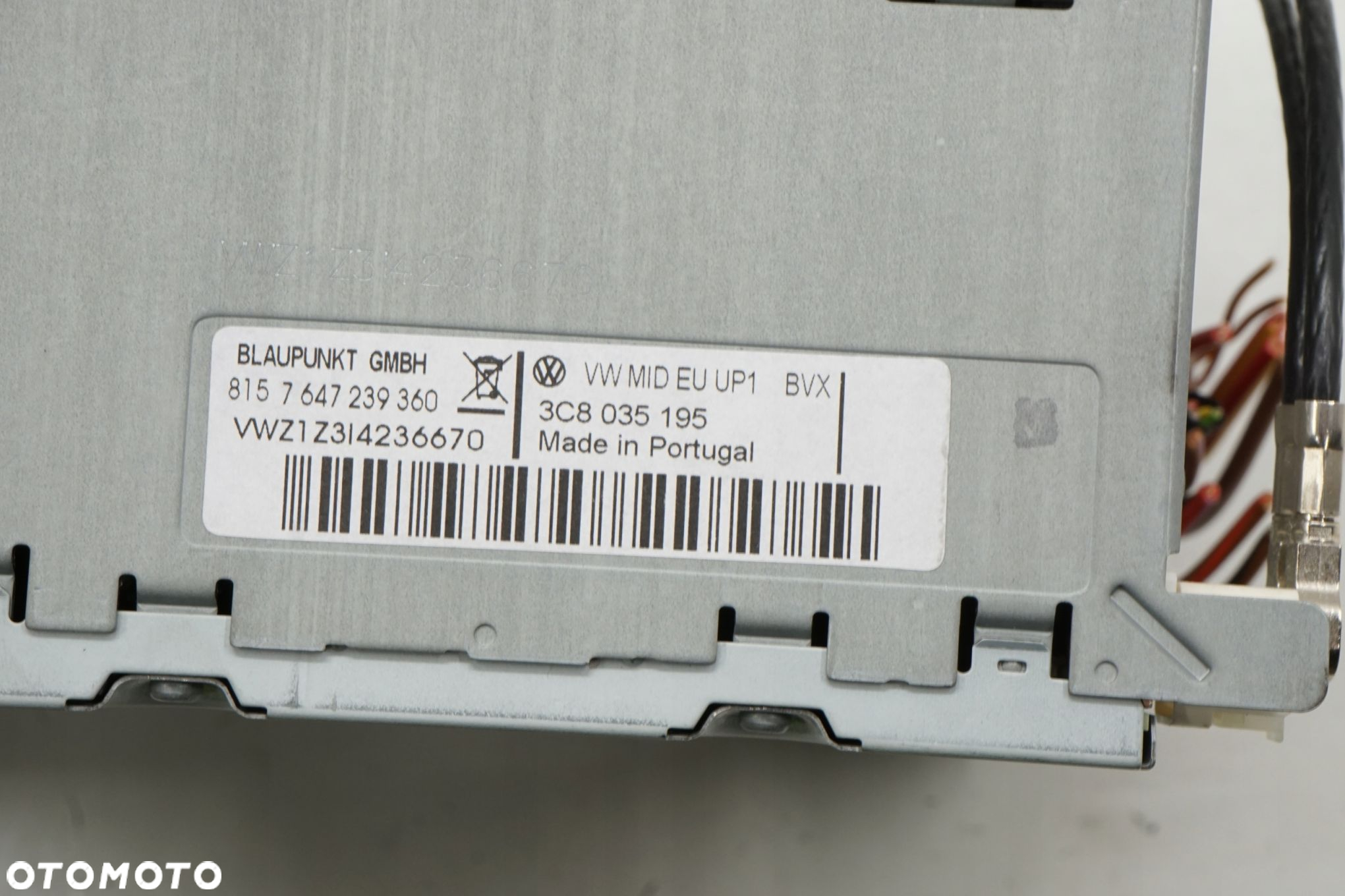 VW SCIROCCO 09R RADIO CD 3C8035195 KOD - 6