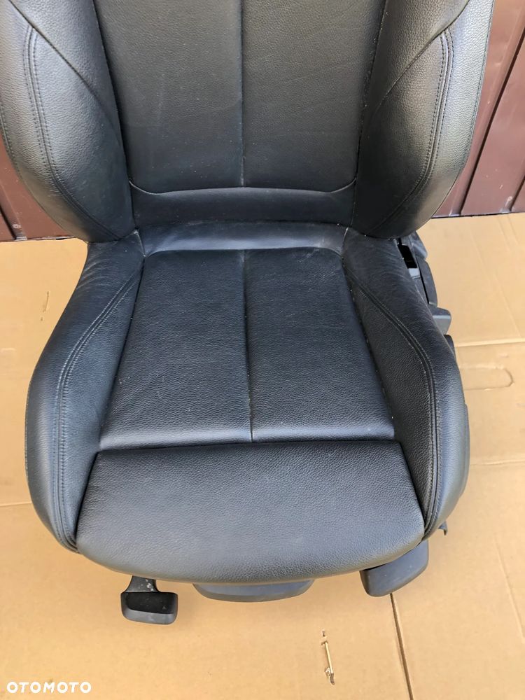 BMW F30 F31 F20 M-PAKIET GRZANE FOTEL LEWY PRAWY CZARNA SKÓRA - 13