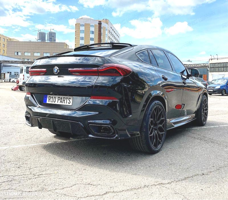 KIT CARROÇARIA BMW X6 G06 20-21 LOOK BLACK KNIGHT PRETO BRILHANTE - 7