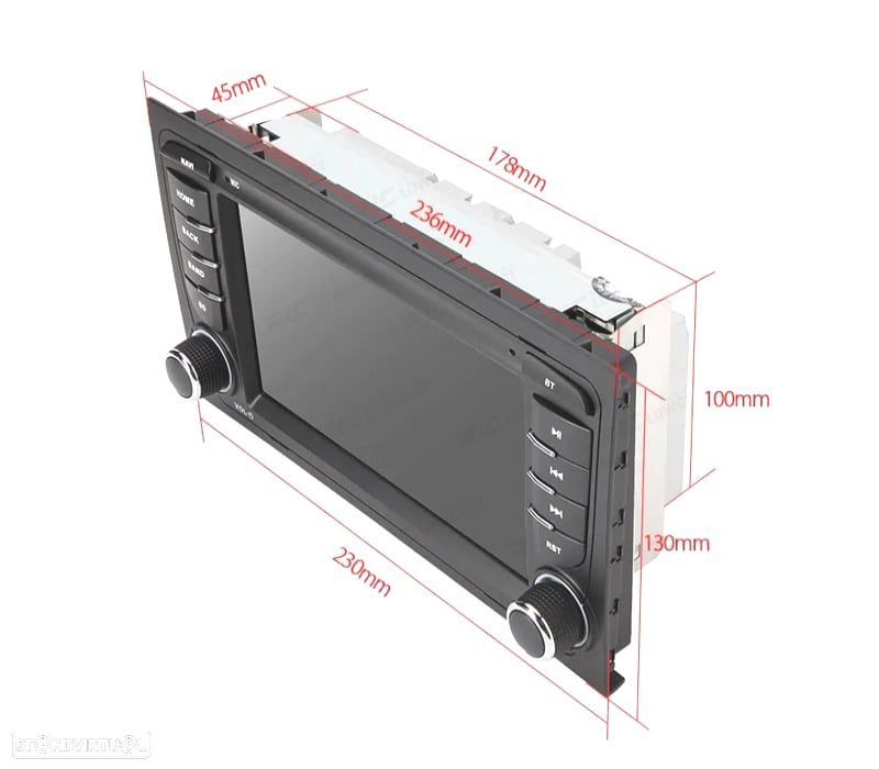 7″ ANDROID 12 OCTACORE DDR4 2GB RAM 32GB ROM SSD RÁDIO GPS CARPLAY ANDROID AUTO DSP INTEGRADOS 4X - 3