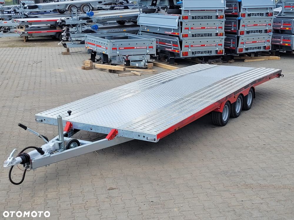 TA-NO DOSTAWA! Laweta Scorpio 600x210cm Przyczepa trzyosiowa z podłogą aluminiową! Koła 10” Kąt najazdu 12° Idealna do przewozu busa, samochodu! DMC 3500kg - 17