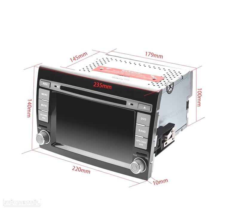 AUTO RADIO TIPO OEM PARA FIAT BRAVO 07-14 USB GPS TACTIL 7" HD - 2