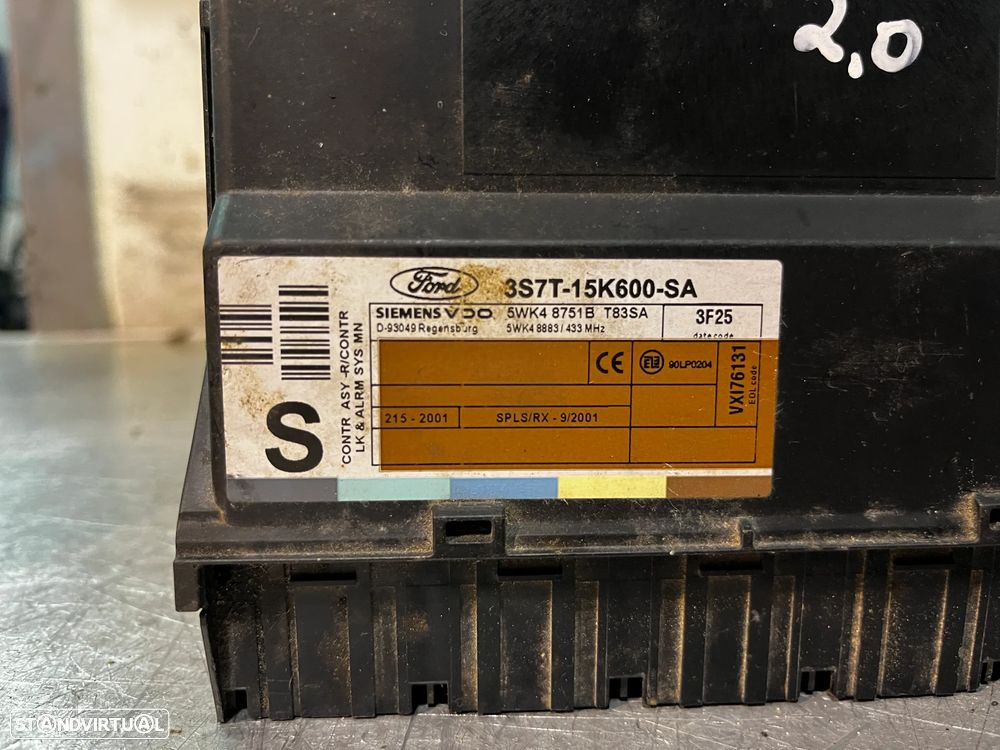 MODULO ELETRONICO FORD MODEO III 3S7T-15K600-SA - 2