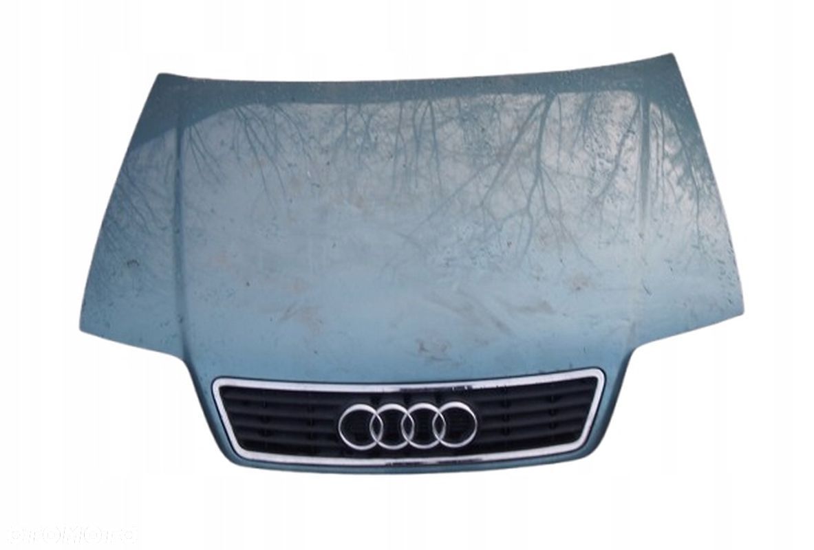 MASKA / POKRYWA SILNIKA + GRILL AUDI A6 C5 SELEDYNOWA CX6V 8A0010126N - 1