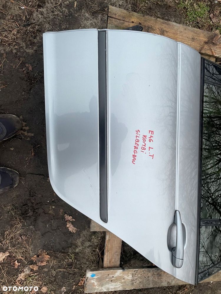 drzwi lewe tył bmw e46 kombi silbergrau a08/7 - 2