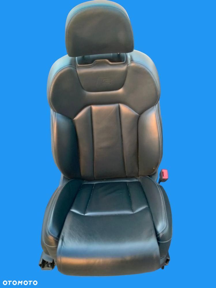 AUDI Q7 4M LIFT 22r FOTELE KANAPA BOCZKI TAPICERKA SKÓRA CZARNA - 9