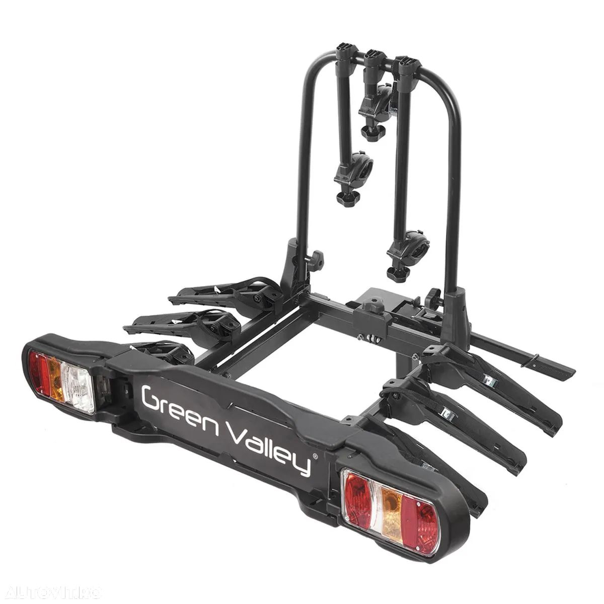 Suport bicicleta Green Valley Discovery 160514-3 cu prindere pe carligul de remorcare, 3 biciclete, Negru_Nou_Pret importator, emitem Factura & Garantie - 1