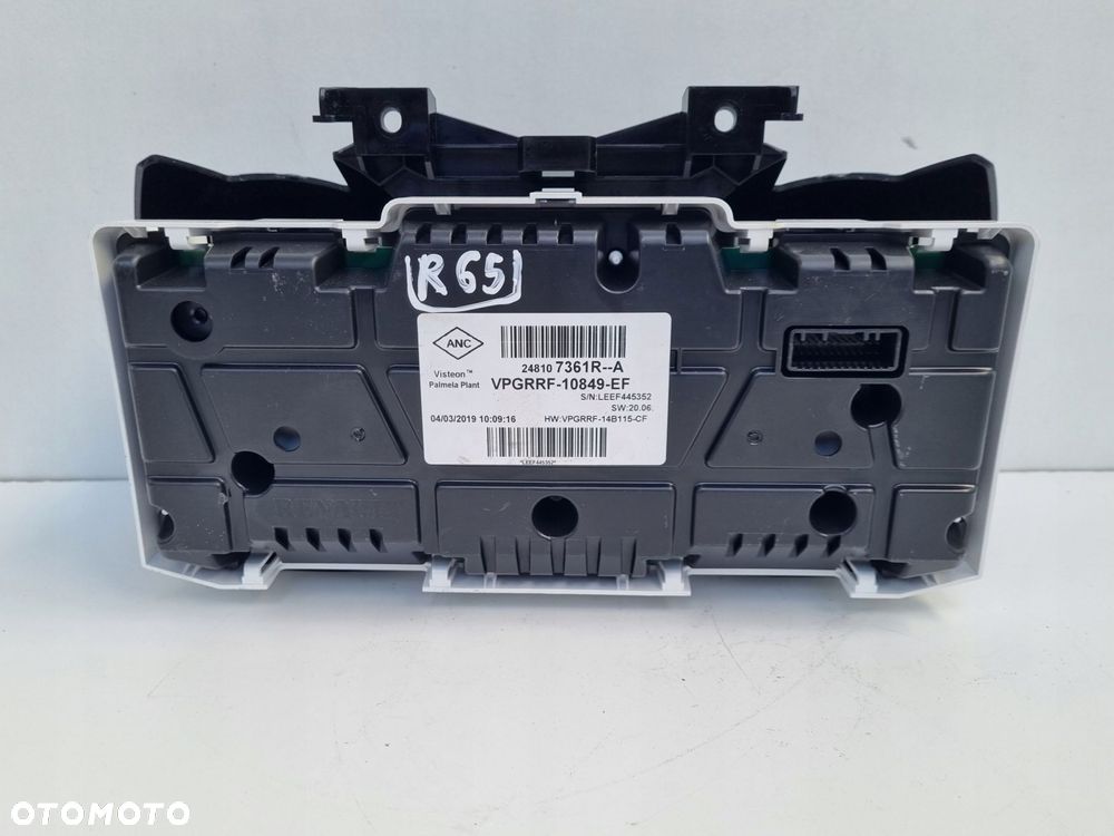 Renault Clio IV 1.2 0.9 TCE benzyna LICZNIK ZEGARY Europa 248107361R - 4