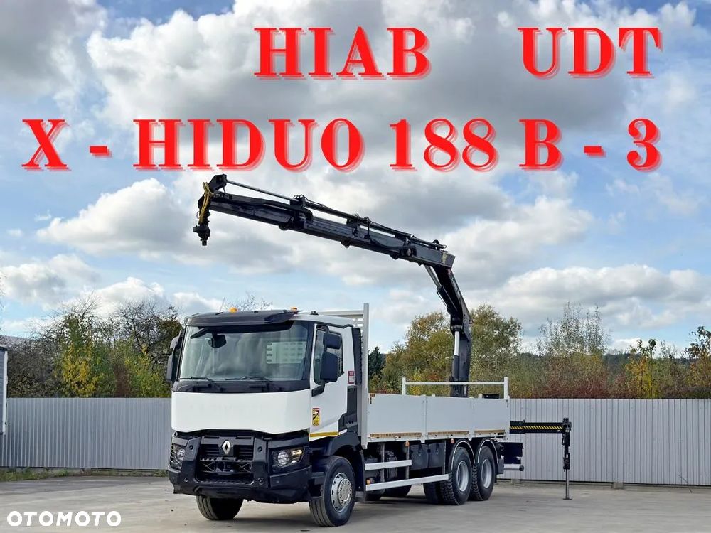 Renault C380 * SKRZYNIA 6,80 m * HIAB X-HIDUO 188 B-3+ PILOT/ 6x4