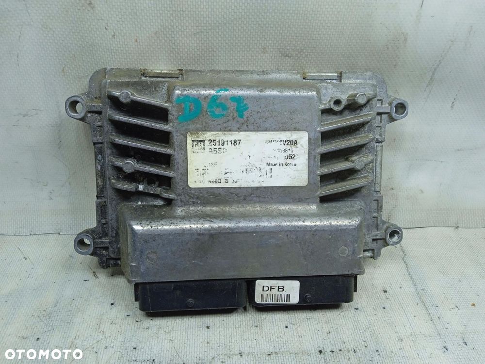 Sterownik Silnika 25191187 Chevrolet Spark Iii 1.0 - 4