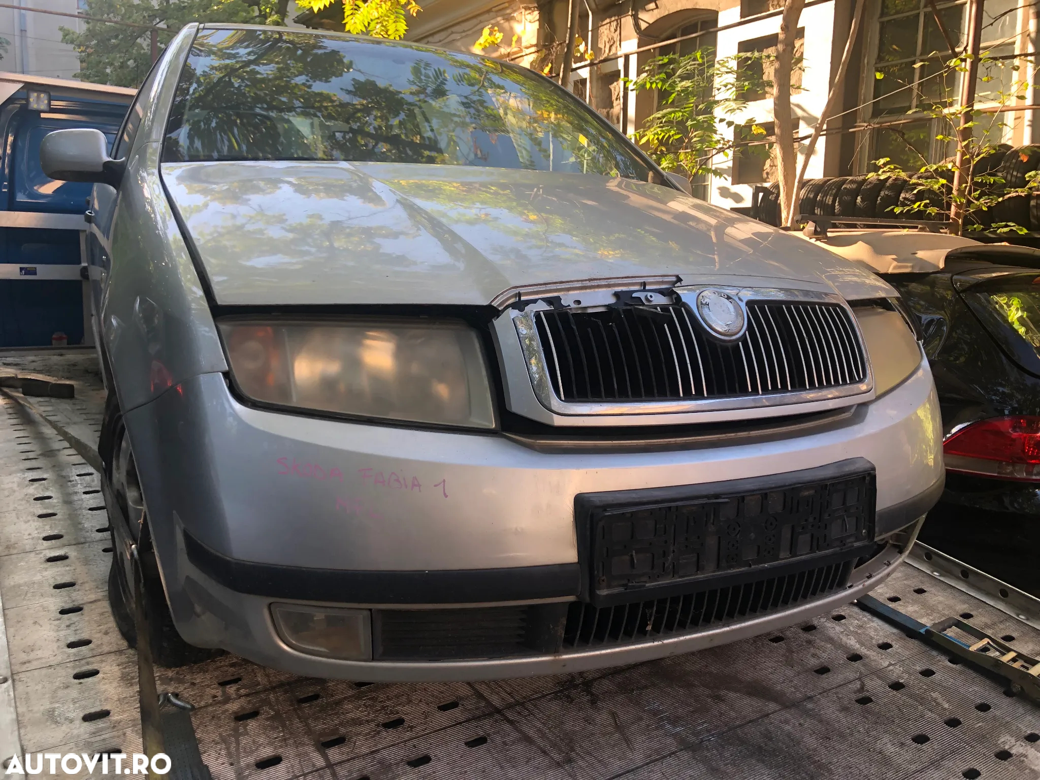 Capota fata motor Skoda Fabia 1 gri argintiu - 3