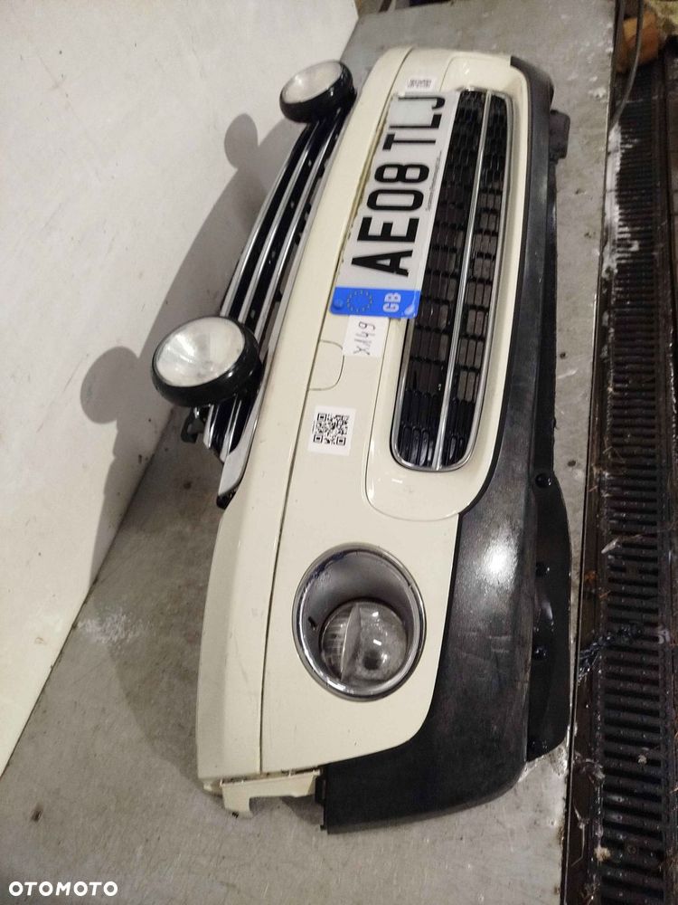 + ZDERZAK PRZÓD PRZEDNI MINI COOPER II 2 R56 PEPPER WHITE BIAŁY HALOGENY - 3