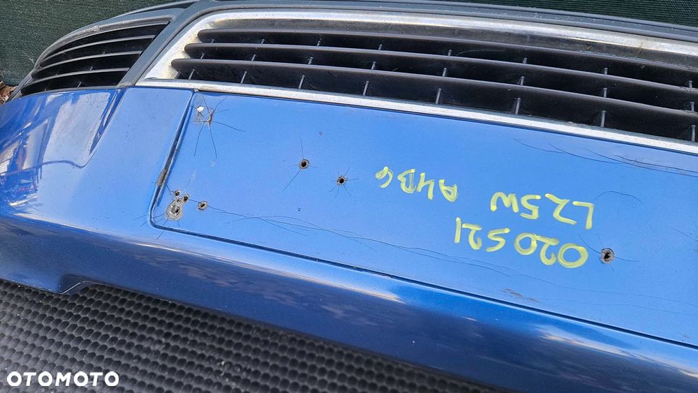Zderzak Przód Przedni Niebieski LZ5W Belka Kratki Halogeny Audi A4 B6 Sedan Kombi - 22