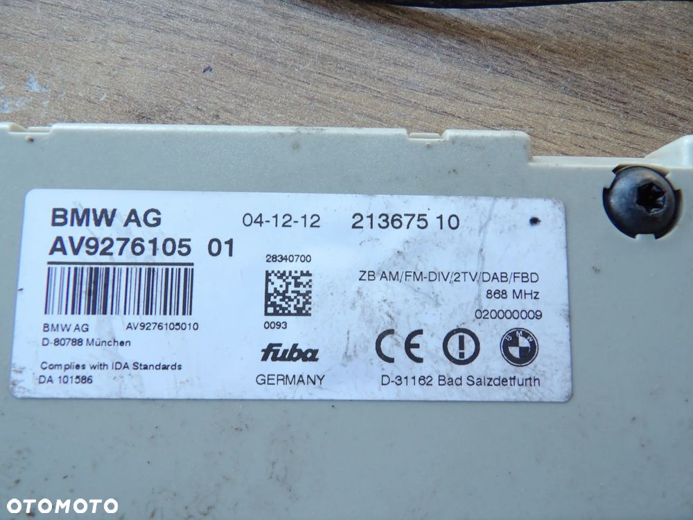 BMW - F13,F06 - WZMACNIACZ ANTENOWY DIVERSITY - 9276105 - 2