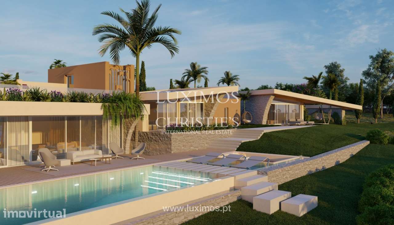 Terreno com projeto e vista mar à venda em Boliqueime, Algarve - Grande imagem: 2/11