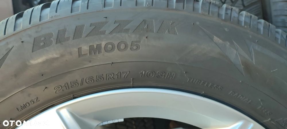 Koła Zimowe Felgi Aluminiowe Vw Tiguan II 17 Cali 5x112 6,5Jx17 Et38 Bridgestone 215/65/17 103H 4x6,7-7,5mm 2021r Idealne !! Starogard Gdański - 26