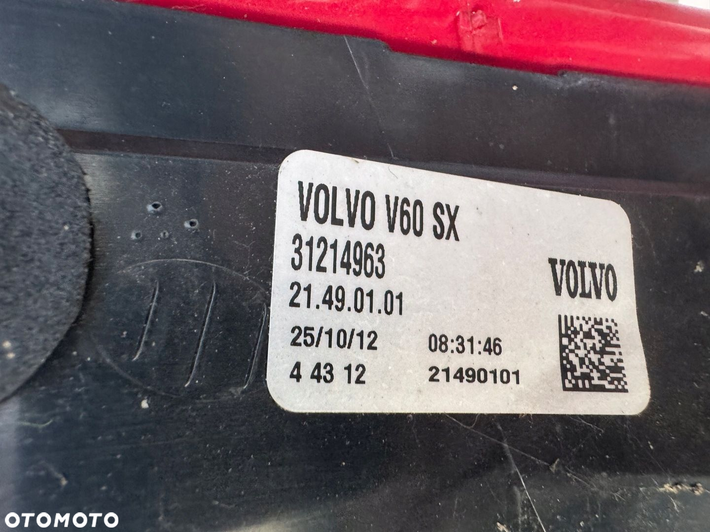 LAMPA LEWA TYŁ TYLNA VOLVO V60 31214963 - WAWA - 3