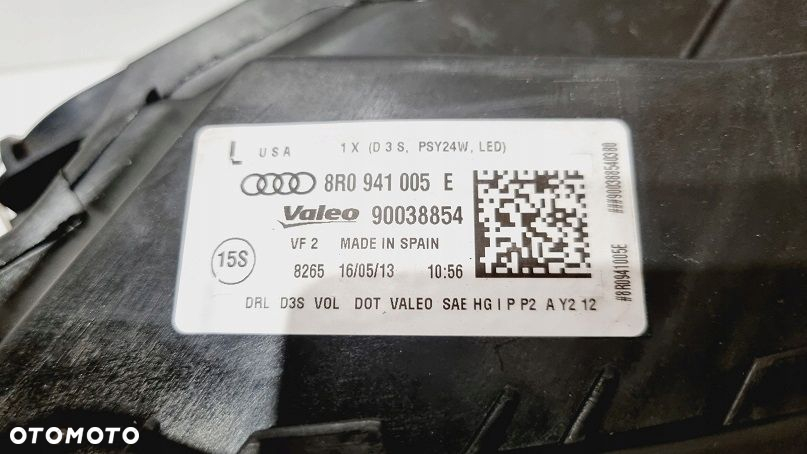 REFLEKTOR LEWY XENON AUDI Q5 LIFT USA - 3