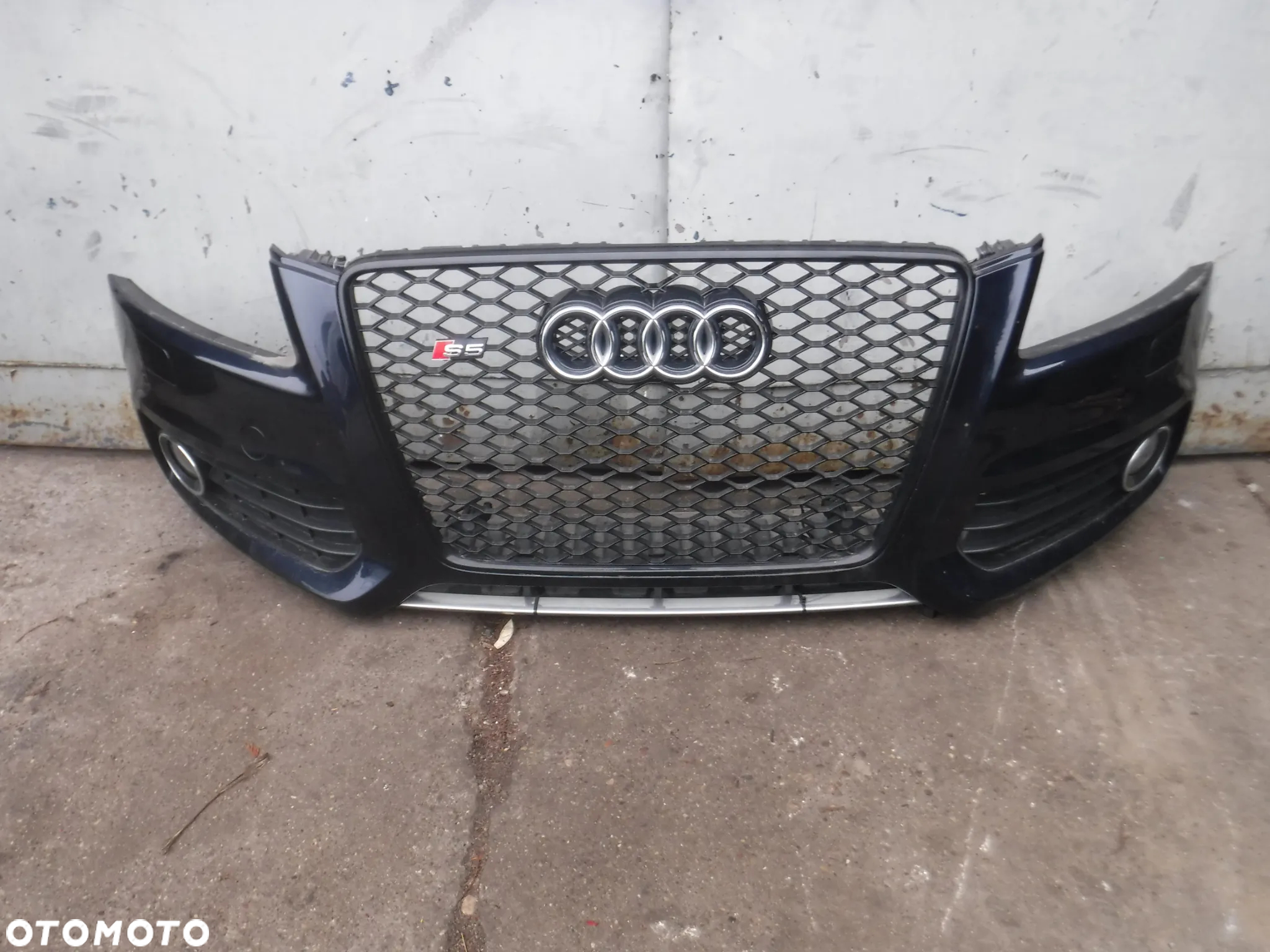 Audi A5 8T S5 RS5 Cabrio Coupe zderzak przod grill atrapa LŻ5A LZ5A S line sline pod xenon PDC - 2
