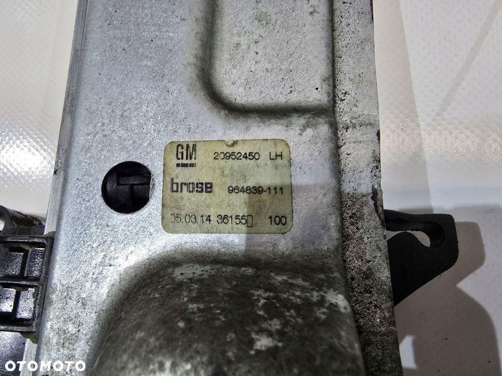 mechanizm podnośnika szyby lewy tył opel insignia a lift 20952450 - 4
