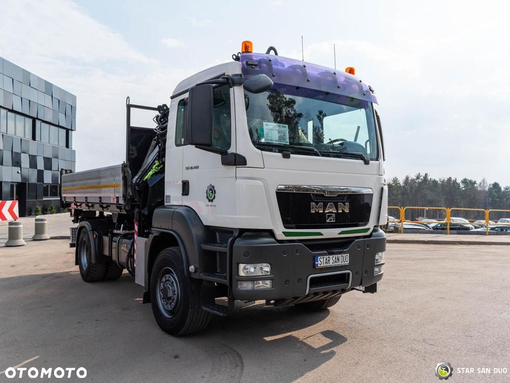 MAN TGS 18.400 4x4 HIAB 144 E-5 Hipro HDS  Żuraw Fly Jib Wywrotka - 11