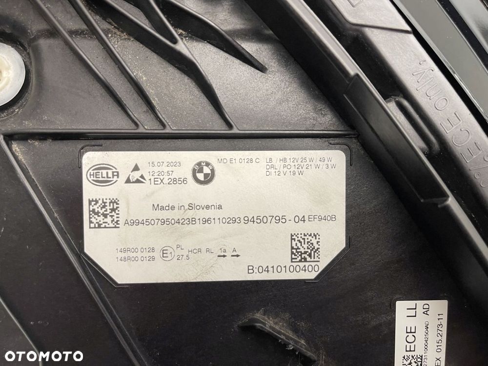 LAMPA PRZEDNIA LEWA BMW SERIA 3 G20 G21 LIFT FULL LED 9450795-04 - 4