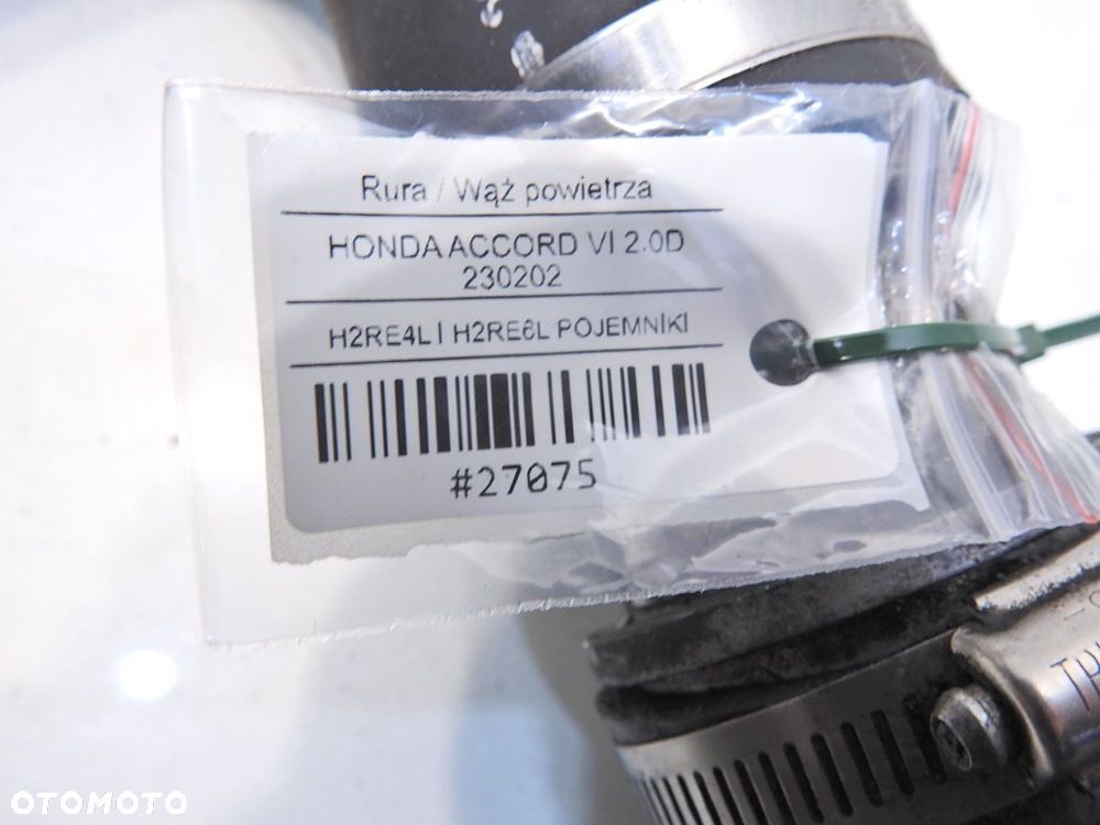 WĄŻ RURA INTERCOOLERA HONDA ACCORD VI 2.0 D - 7