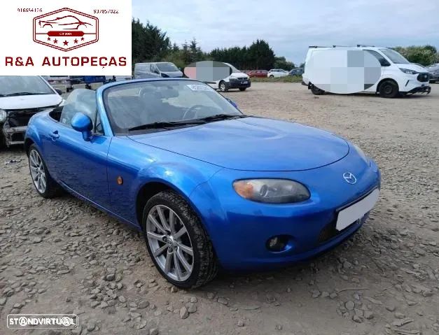 Mazda MX 5 Sport NC para peças 170cv 2.0 Gasolina MZR LF-VE  Parachoques Frente Completa Rádio Jantes Faróis Portas Vidro Motor Tampa Mala Farolim Farolins Xenon Pre LCI - 1
