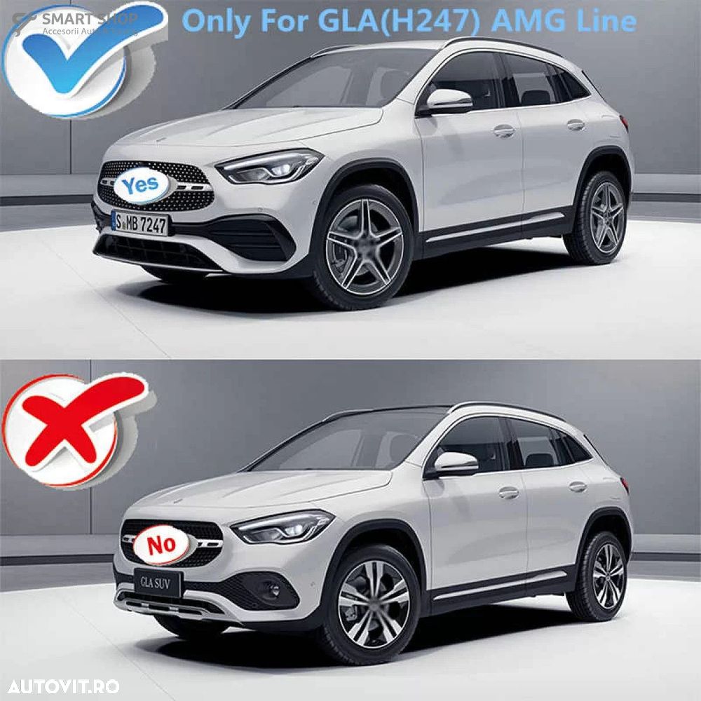 Ornamente Bara Spate Flapsuri Negru Lucios Mercedes GLA SUV H247 (2020 - 6