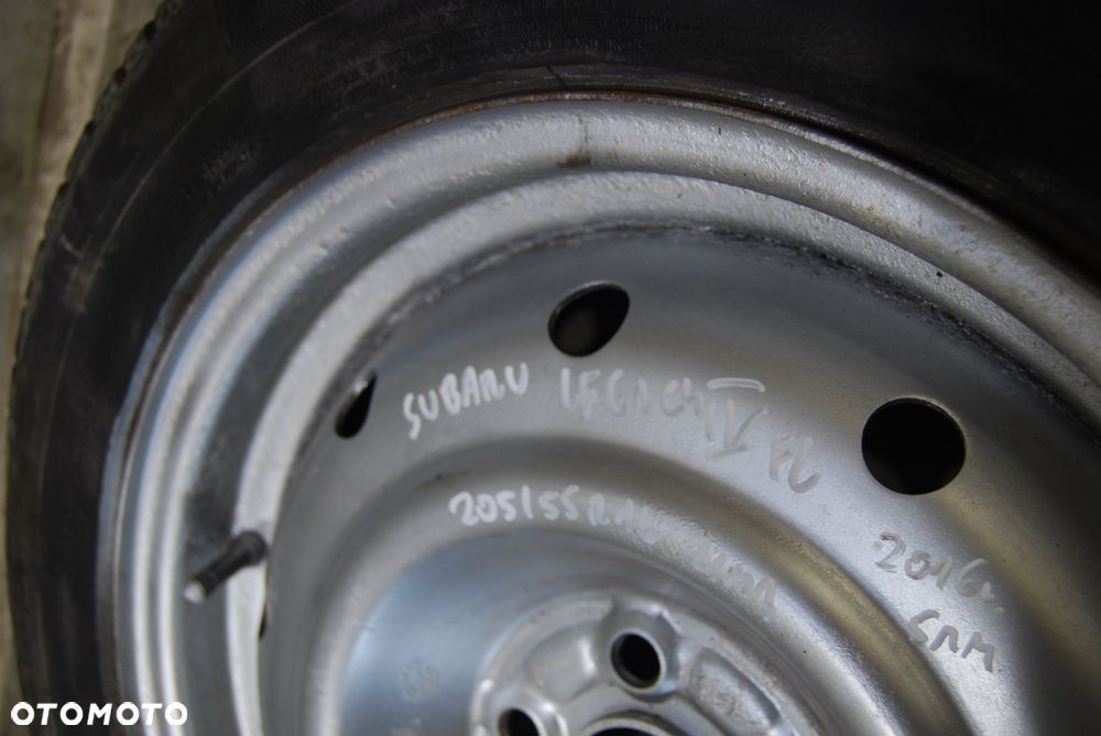 FELGI STALOWE + OPONY ZIMOWE 205/55R16 5X114 ET55 SUBARU LEGACY IV LIFT NISSAN - 5