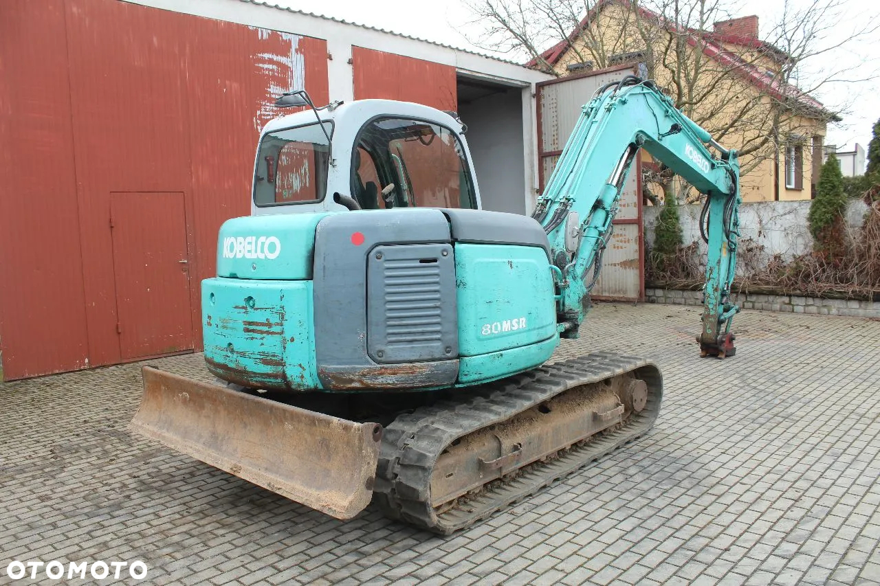 Kobelco SK 80 MSR 7700 kg GUMOWE GĄSIENICE 2 ŁYŻKI KLIMATYZACJA - 4
