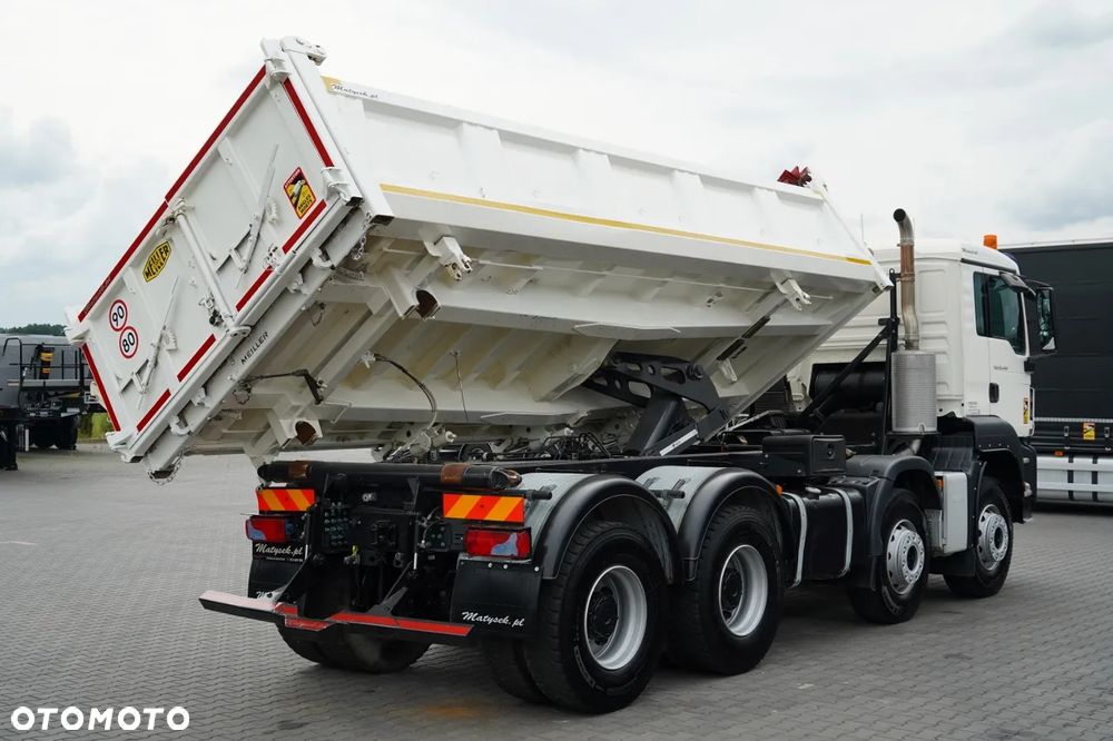 MAN TGS 35.440 / 8X4 / WYWROTKA 2 STR. / HYDROBURTA / BORDMATIC / ZABUDOWA MEILLER KIPPER - 11