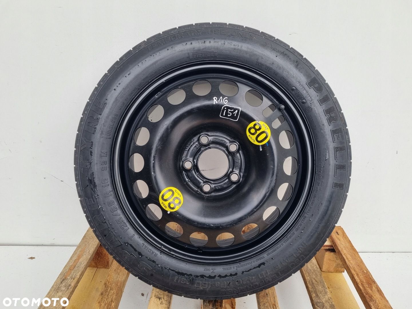 Opel Vectra C Astra H KOŁO DOJAZDOWE dojazdówka 125/85 R16 5x110 2160132 - 1